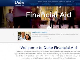 Duke's new financial aid website debuted Dec. 16