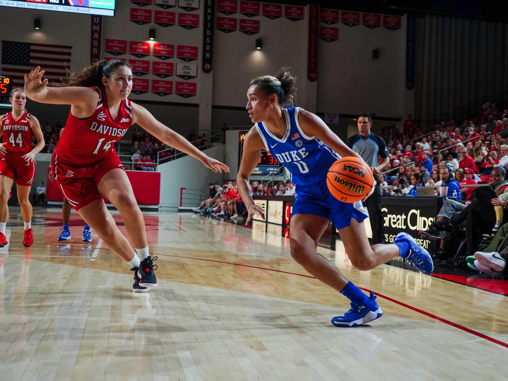 Thirdquarter run propels Duke women's basketball past Davidson on the road in defensive battle