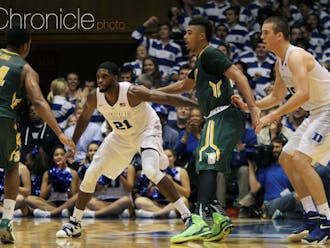 Senior Amile Jefferson and the Blue Devils&nbsp;shut down the Saints in the middle of the first half during a 13-0 Duke run.
