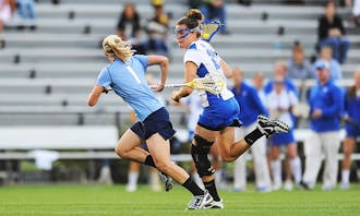 Emma Hamm’s four goals and an assist were not enough to push the Blue Devils past Penn.