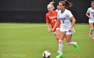Senior Taylor Racioppi will be a key component to Duke's offensive scheme in their coming contest against the Demon Deacons.