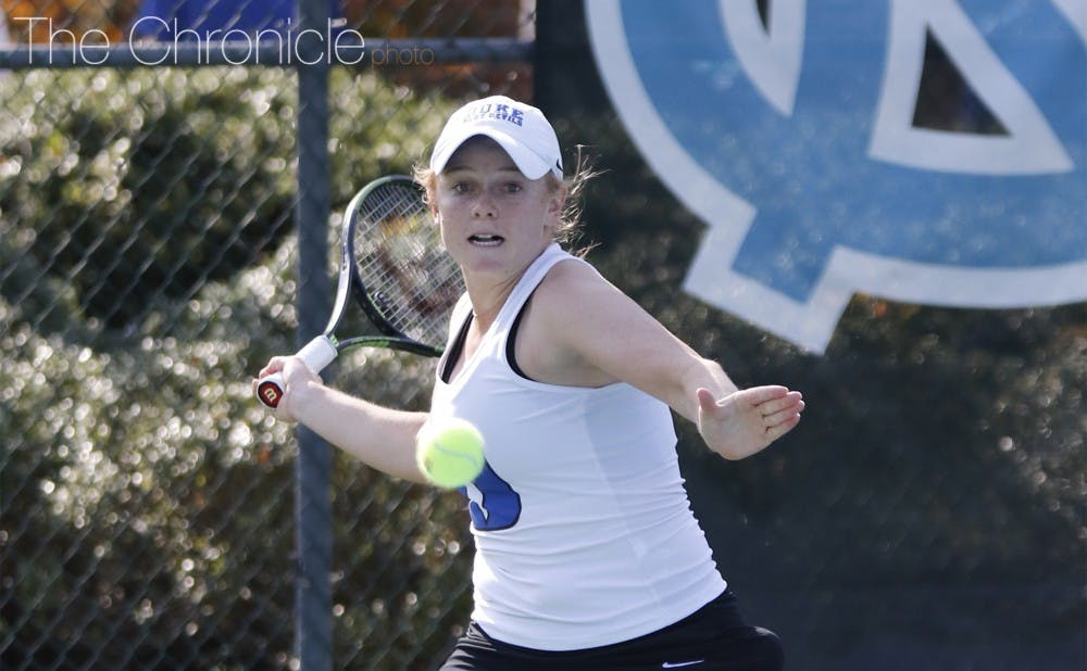 <p>Four Blue Devils advanced to the Round of 32 at the USTA/ITA Regionals in Chapel Hill.</p>
