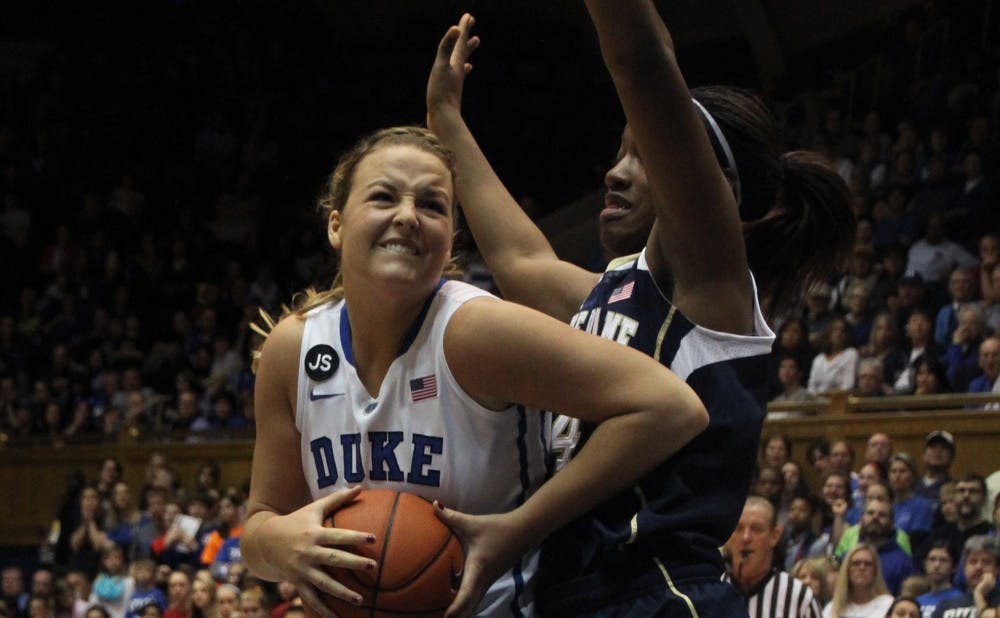 Senior Tricia Liston scored 23 points in Duke's 20-point loss to Notre Dame Sunday.