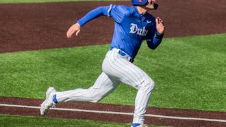 The Blue Devils ended their game against Towson in the eighth inning.