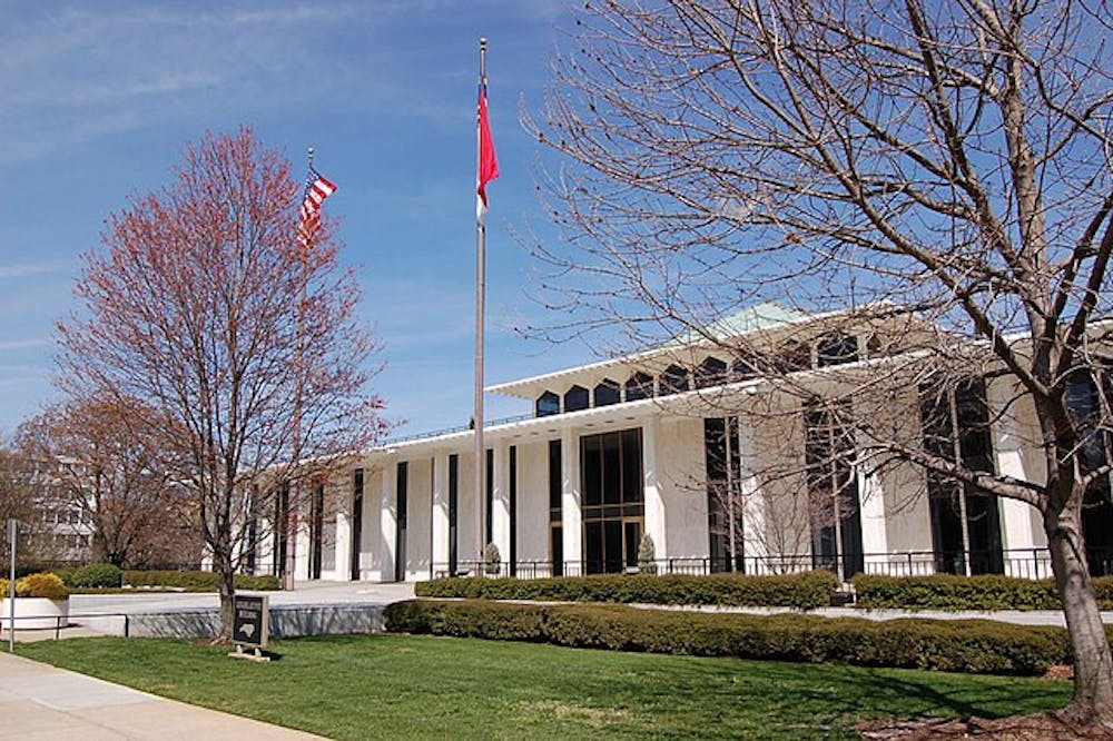 The North Carolina State Legislative Building, where the N.C. General Assembly meets.