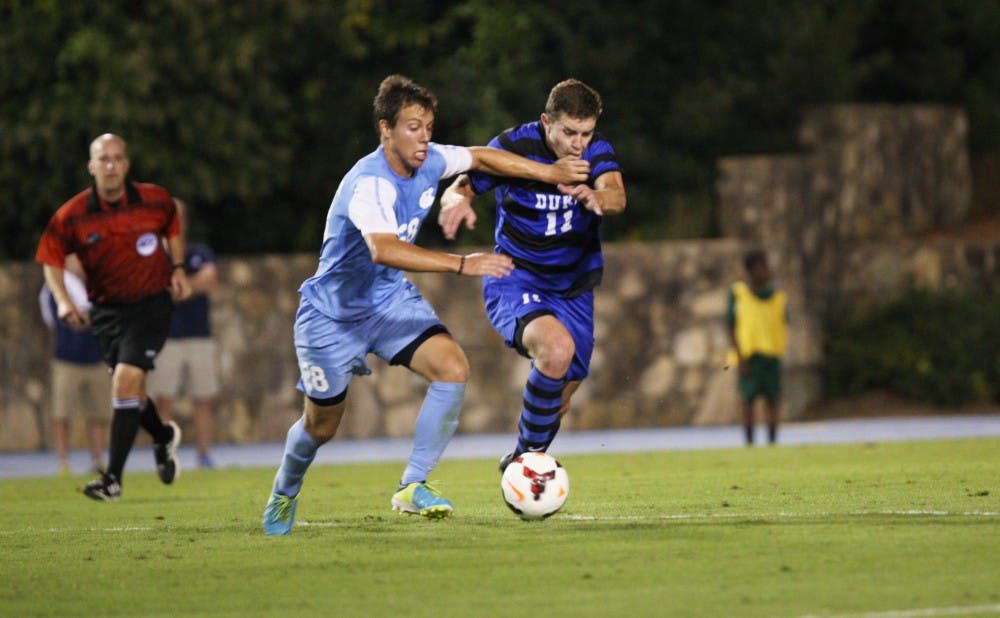 A Nick Palodichuk goal 10 minutes into the game was all the Blue Devils needed to defeat Boston College for their first ACC victory of the season.