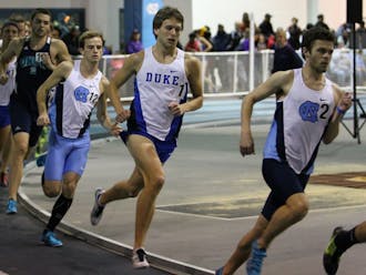Senior Nate McClafferty became the first Duke athlete to break four minutes in the indoor mile with his 3:59.95 this weekend.