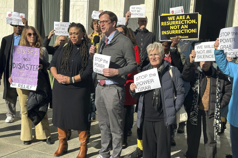 Local residents protested S.B. 382 outside the North Carolina Legislative Building in Raleigh Dec. 2.