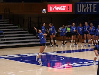 Junior setter Sydney Yap led Duke in digs against Syracuse with 11.