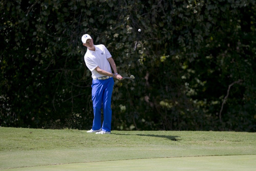 Tim Gornik holed out a 35-foot putt to send Duke through the semifinals of the Callaway Collegiate Match Play.