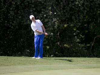 Tim Gornik holed out a 35-foot putt to send Duke through the semifinals of the Callaway Collegiate Match Play.