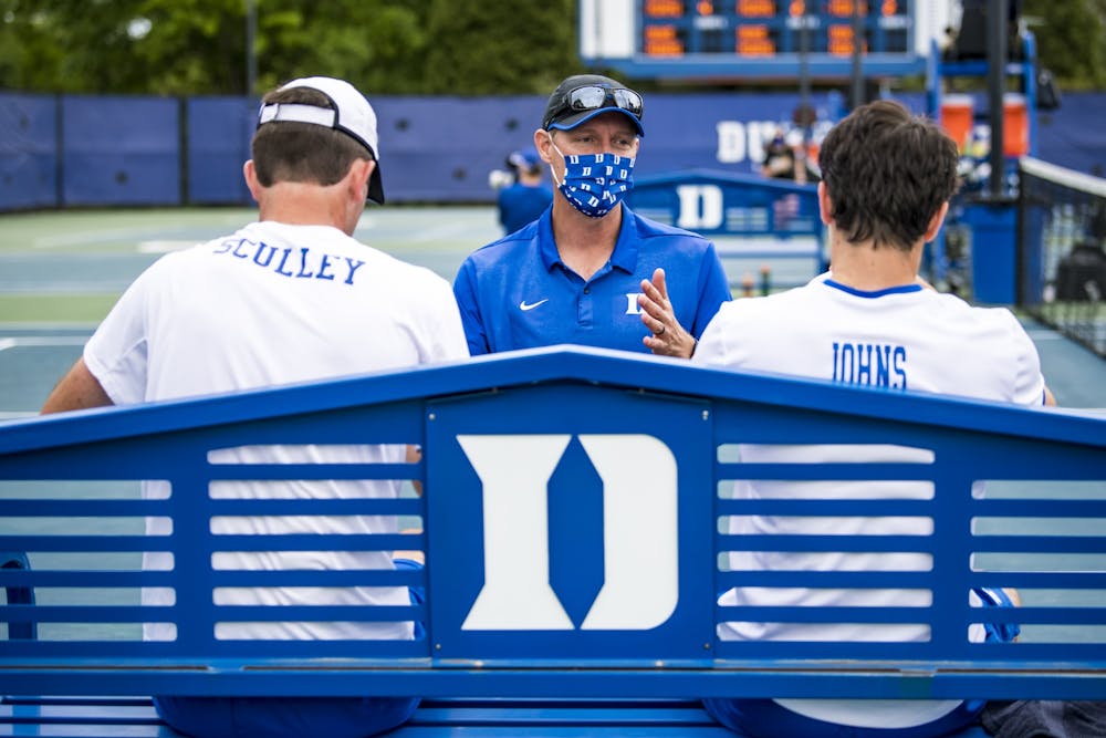 Garrett Johns and Sean Sculley dropped their first match in the NCAA Doubles Championship.