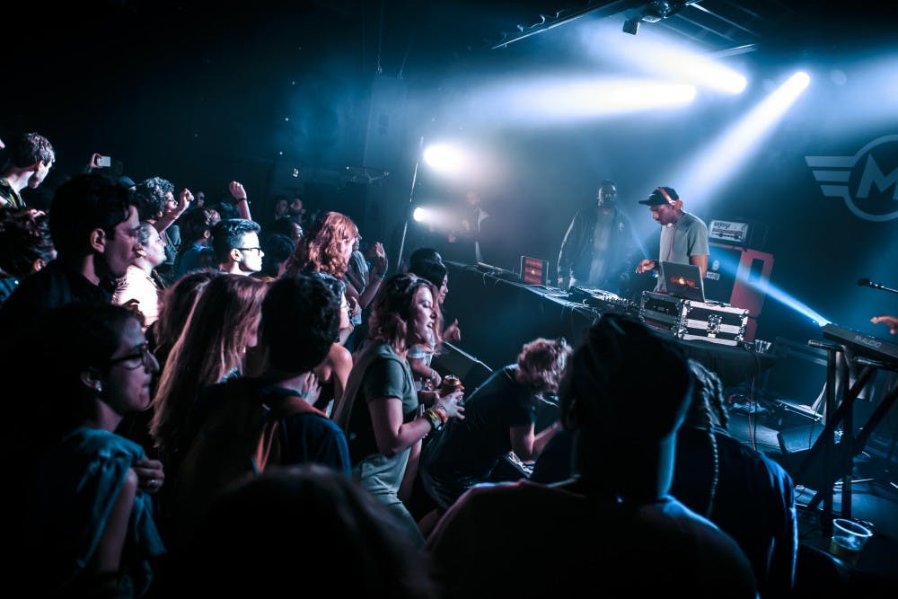 <p>DJ duo&nbsp;Christian Rich plays Motorco Music Hall during Moogfest 2016. The festival returned to Durham May 18–21.</p>