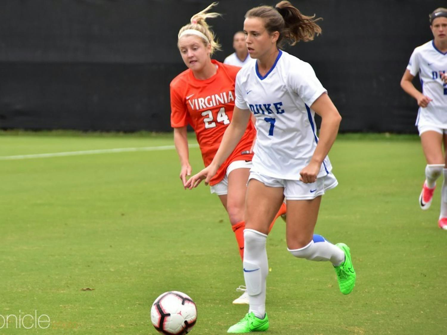 Sophie Jones will be relied upon to help replace Duke's graduated midfielders, including Taylor Racioppi.
