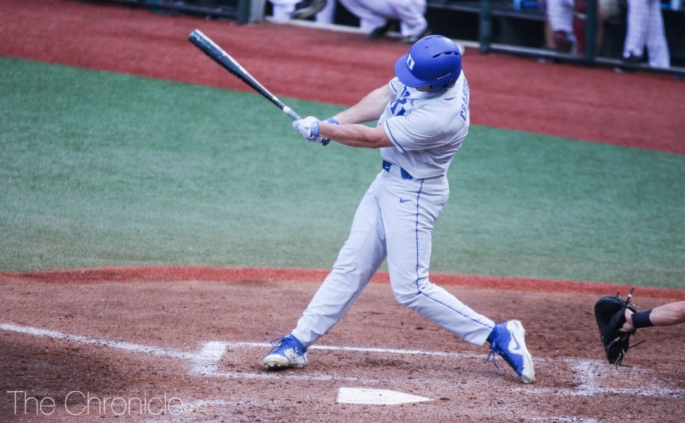 Chris Crabtree's three-hit game helped the Blue Devils to their only win of the weekend Friday.