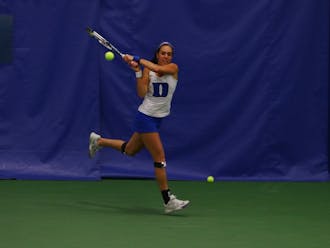 Senior Beatrice Capra returned to the lineup Sunday after missing Friday's win against Syracuse and won her single match on court one, but the rest of the Blue Devils could not follow suit.