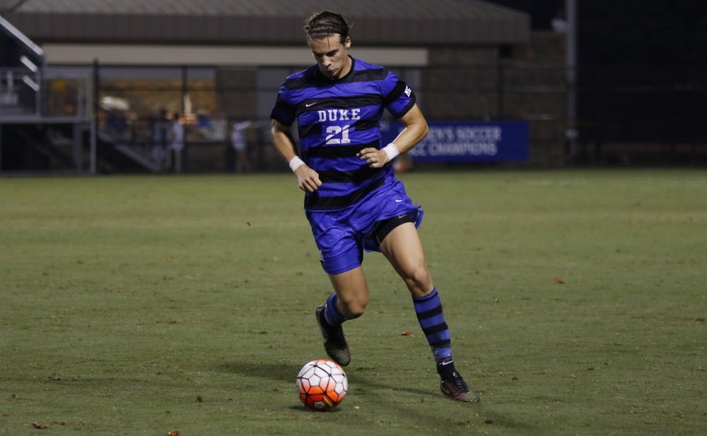 <p>Sophomore Markus Fjørtoft has led the charge for a much-improved Blue Devil defense that has carried the team to a 3-0 start this season.</p>