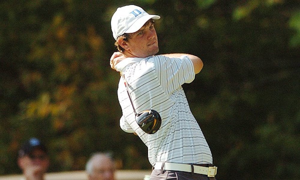 Duke’s No. 2 golfer, Wes Roach, played less than steller, but the rest of the Blue Devils went low Monday.