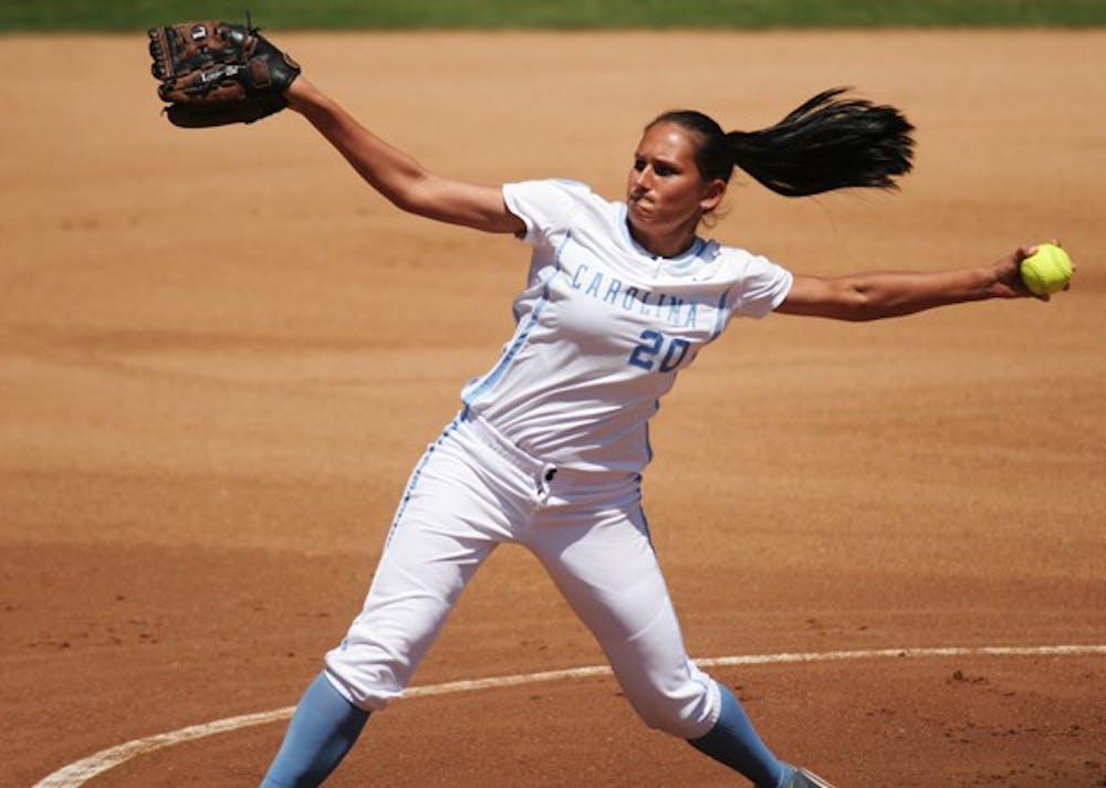 All-American Danielle Spaulding a nation-high average of 14.3 strikeouts per seven innings last season. DTH file