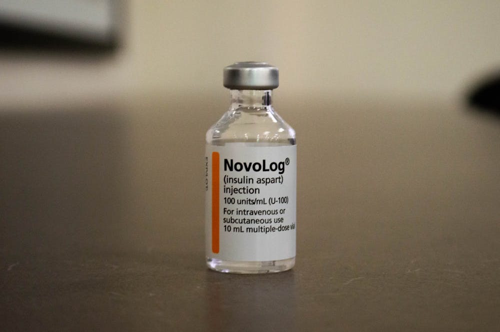 DTH Photo Illustration. A vile of NovoLog, a brand name insulin aspart, is used to treat type 1 and type 2 diabetes.