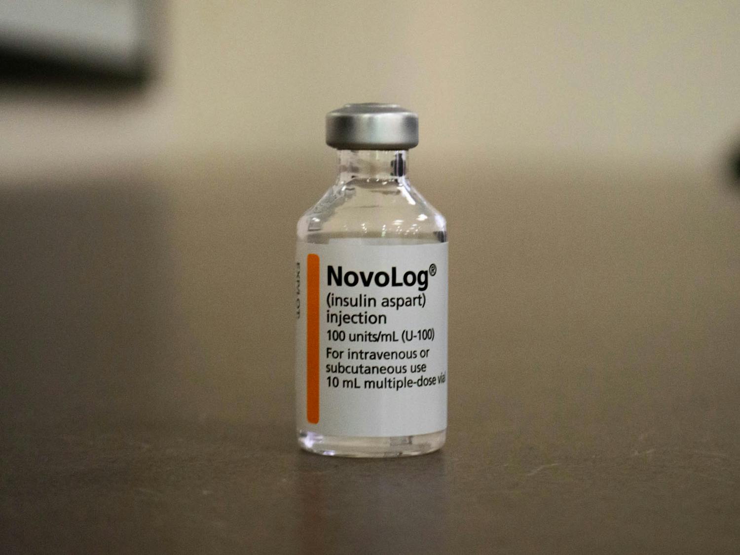 DTH Photo Illustration. A vile of NovoLog, a brand name insulin aspart, is used to treat type 1 and type 2 diabetes.