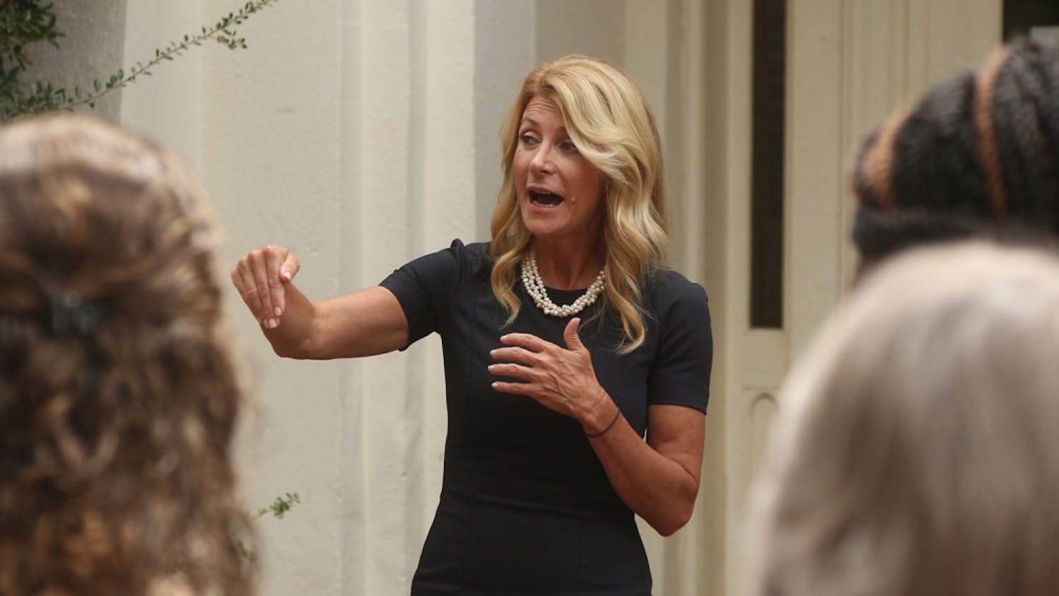 Wendy Davis spoke in front of the Campus Y on Friday. (insert quote that I'll get from the writer)