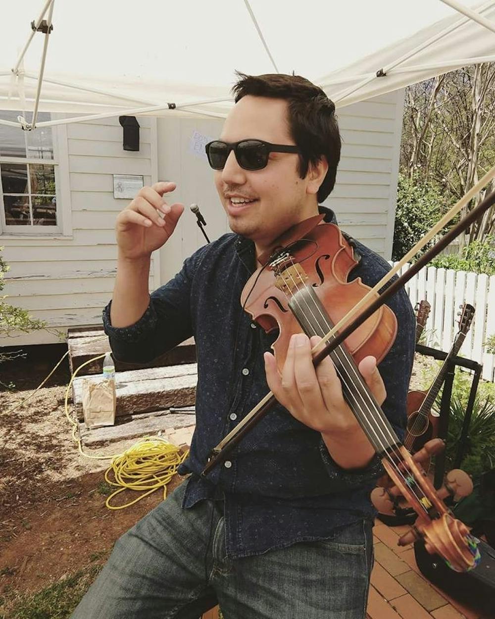 Local violinist and mental health advocate David Binanay is better known as Violin Remix. Photo courtesy of David Binanay. 