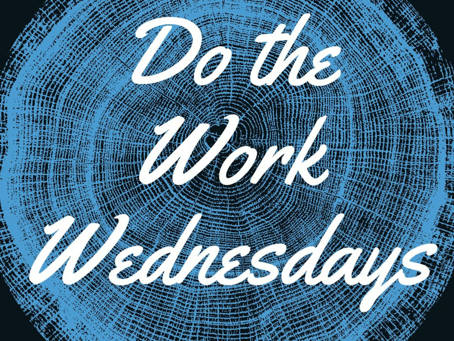 The logo for the Do the Work Wednesdays series. Courtesy of Cat Zachary.