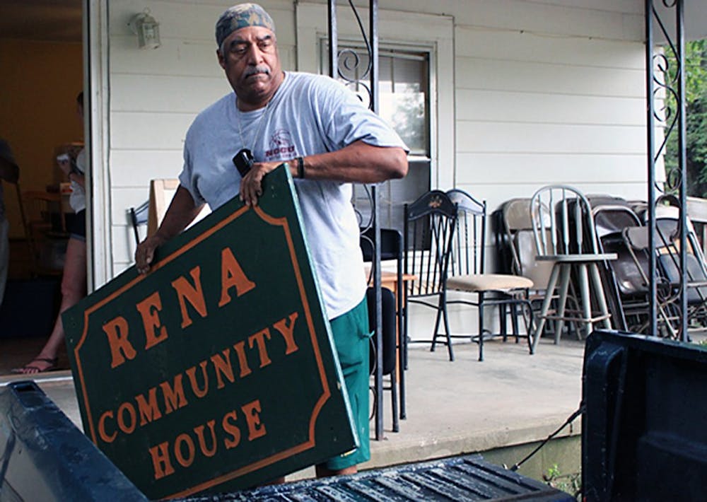 The Rogers Road Community Center was closed last week because fire code regulations. Reverend Campbell and David Caldwell moved out all of the stuff in the center on Tuesday with nobody else there to help them.