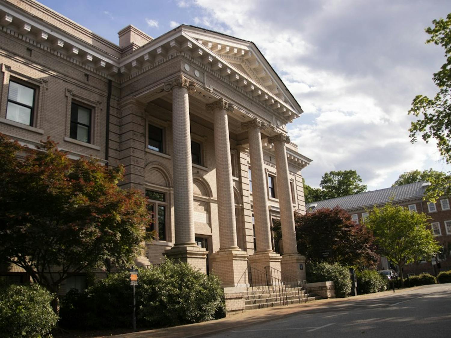 Bynum Hall pictured on April 22, 2021. Elizabeth Mayer-Davis was named the new dean of The Graduate School at UNC on Friday, July 22, 2022.