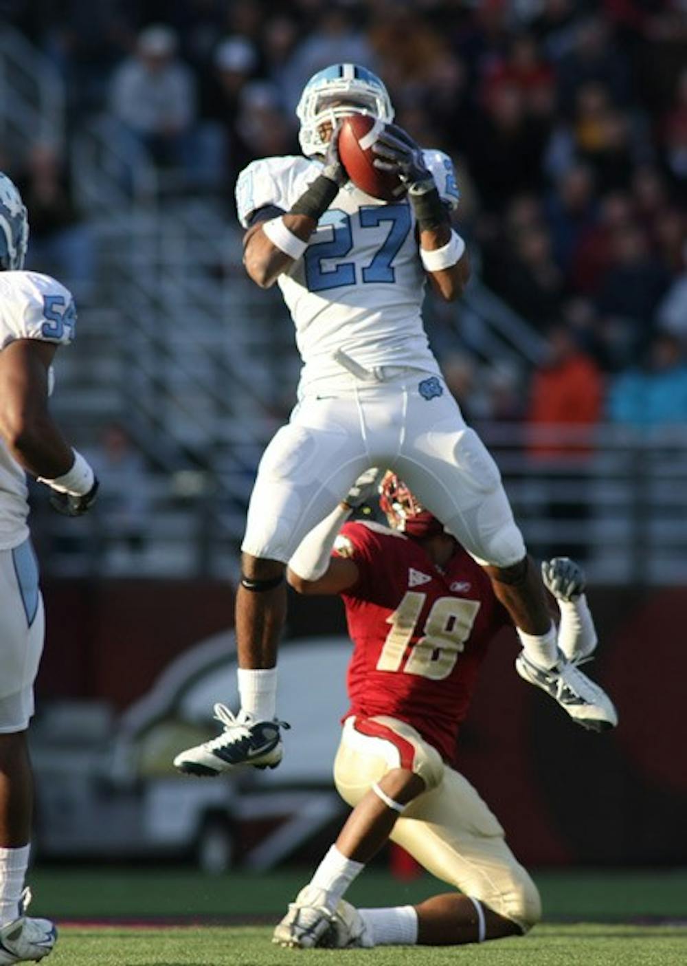 Deunta Williams hauled in three interceptions against Boston College. DTH/Andrew Johnson