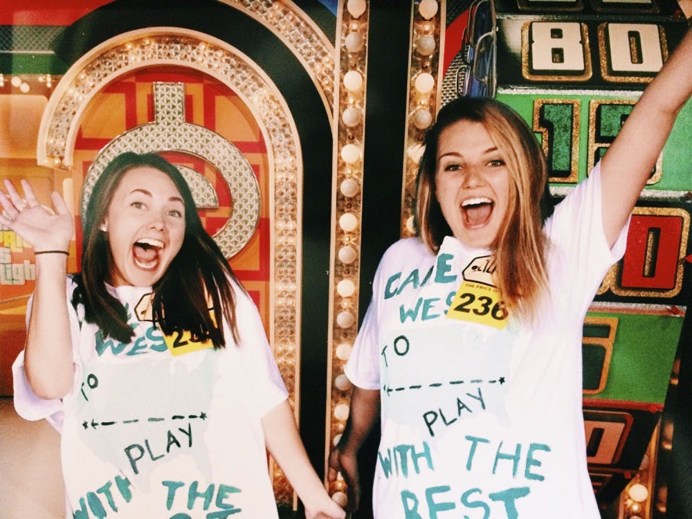 McKay Bartlet (left) and Elizabeth Grady were selected to participate in "The Price is Right" gameshow.&nbsp;Photo Courtesy of Elizabeth Grady.