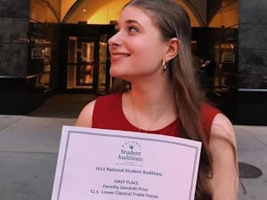 Isabelle Kosempa won first place in the Lower Classical Treble Voices division at the NATS competition on July 2, 2022. Photo courtesy of Kosempa.