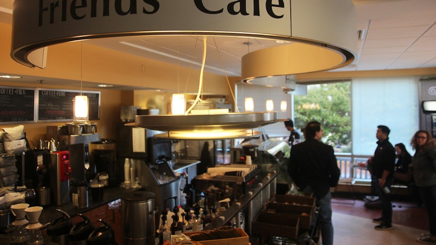 Friends' Cafe is located on the first floor of the Health Sciences Library.