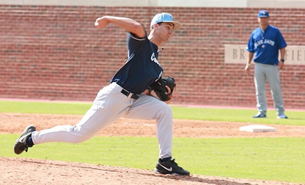 UNC baseball played a scrimmage against the Ontario Blue Jays on September 30, 2013 at 1:30 pm. 