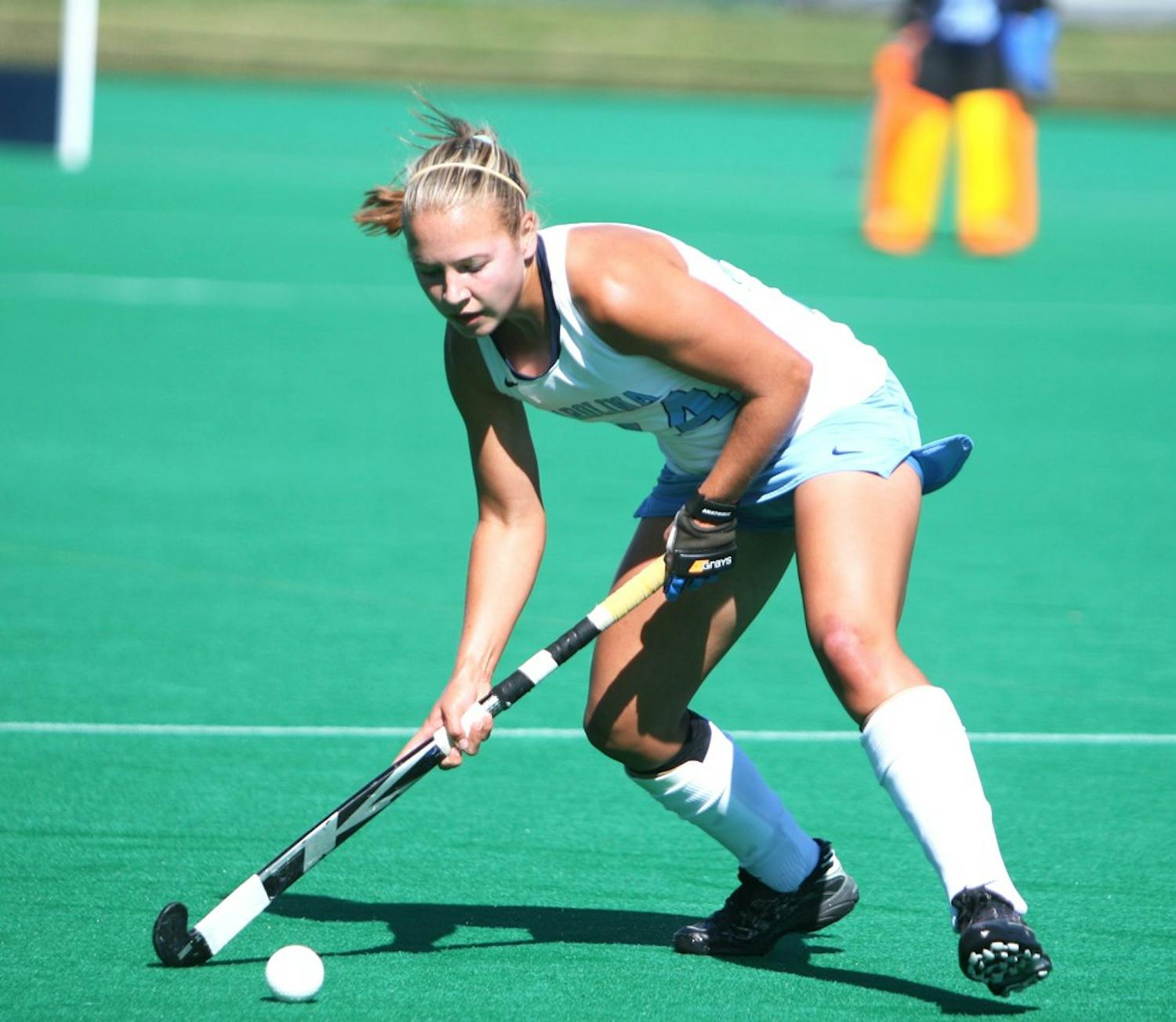 Sophomore Kelsey Kolojejchick has played in back-to-back national title games for North Carolina. She led the Tar Heels this year with 15 goals.