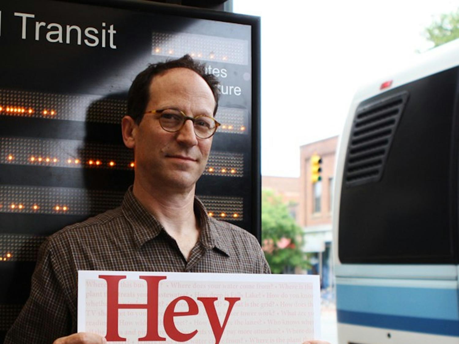 Photo: Piedmont Laureate’s words to grace Triangle-area buses (Erin Hull)