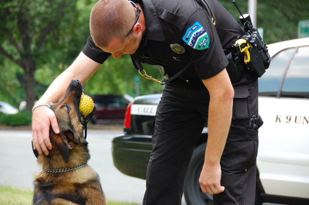 Photo: Chapel Hill police gain new Hungarian ‘grain’ dog (Jamie Emmerman)