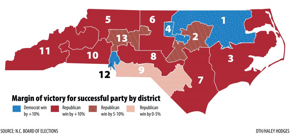 New Gerrymandering Map The Daily Tar Heel 9037