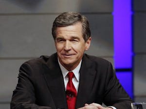 North Carolina Gov. Roy Cooper during a debate at WRAL studios in Raleigh, N.C., on Oct. 18, 2016. Cooper vetoed an abortion bill Thursday that would create new criminal and civil penalties for infanticide. (Chris Seward/Charlotte Observer/TNS)
