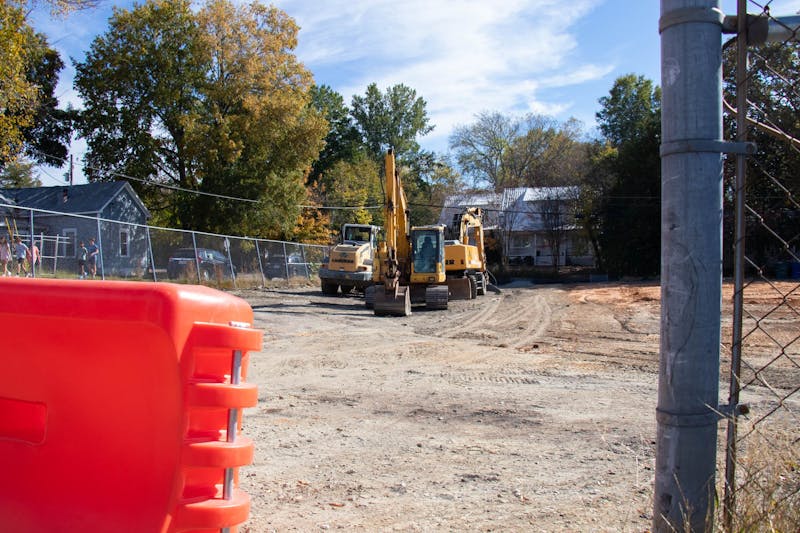 Roads surrounding 203 Project construction site in Carrboro to