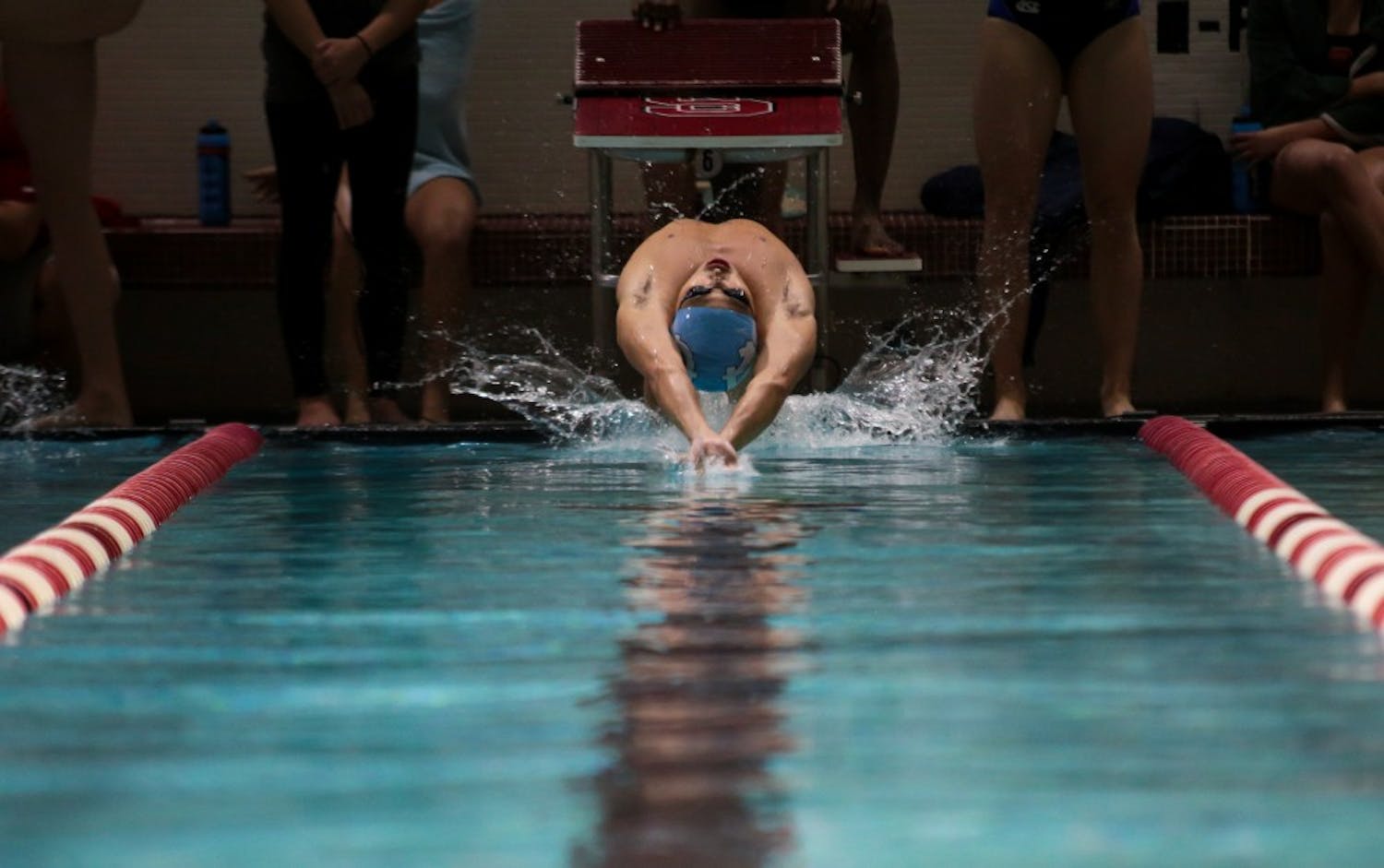 UNC swimming and diving teams fall to N.C. State in dual meet on Saturday
