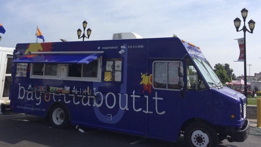 <p>The Baguetteaboutit food truck will be in attendance for food truck rodeo on Sunday on Rosemary Street.&nbsp;Photo Courtesy of&nbsp;Cristal Phillips.</p>