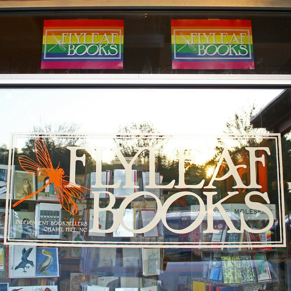 <p>Flyleaf Books posts signs meant to combat the passing of House Bill 2.&nbsp;</p>