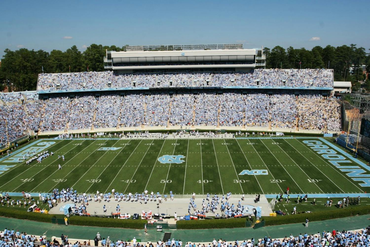 Kenan Stadium played host to 58,500 fans for the home opener against Georgia Tech.