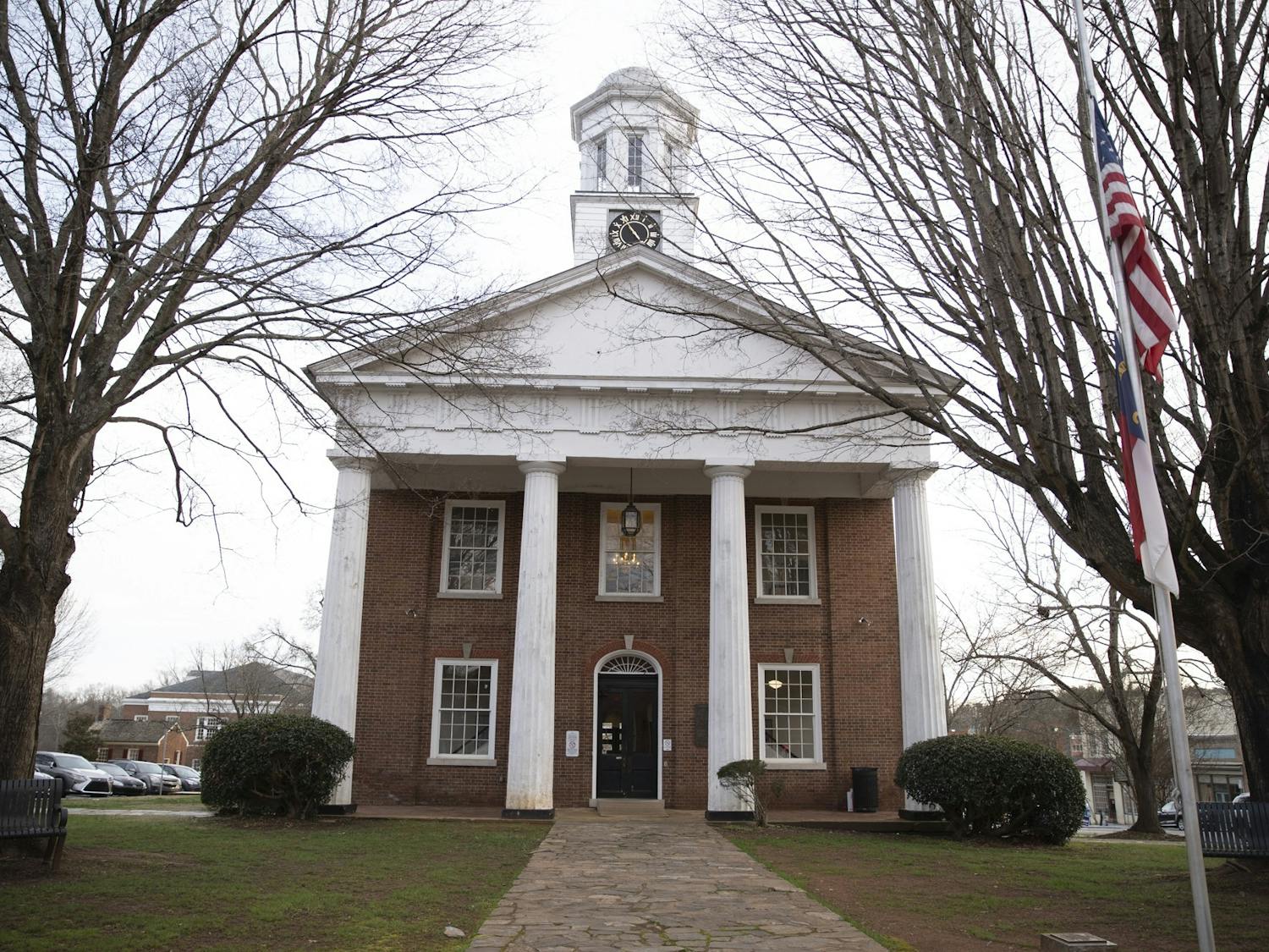 The Orange County Historic Courthouse pictured on Jan. 29, 2020. North Carolina Chief Justice Thomas Ruffin's portrait inside the courthouse was removed after research revealed he owned and traded slaves in addition to authoring State v. Mann, which gave enslavers nearly limitless control over their slaves.
