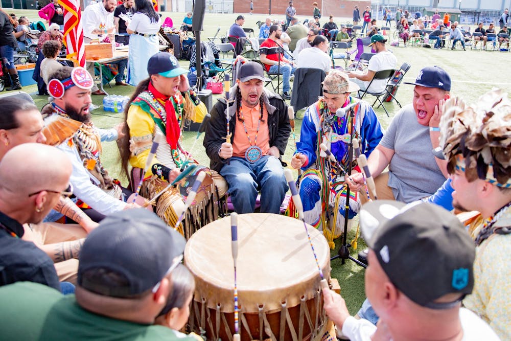 War Paint performs at the CIC's 35th Annual Powwow at Hooker fields on March 5, 2022.