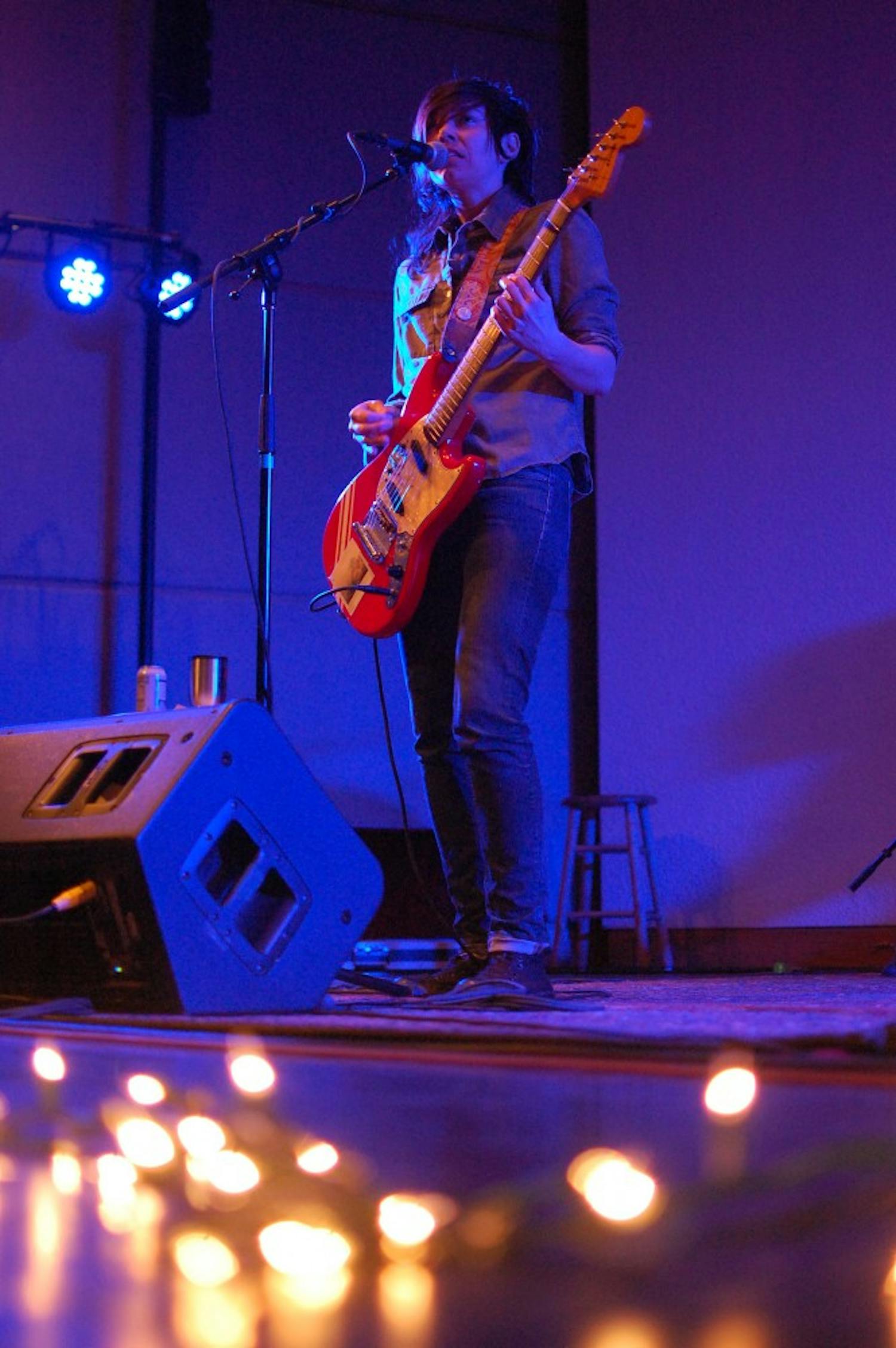 	Heather McEntire of Mount Moriah performs with the band at the Southeastern Center for Contemporary Art.