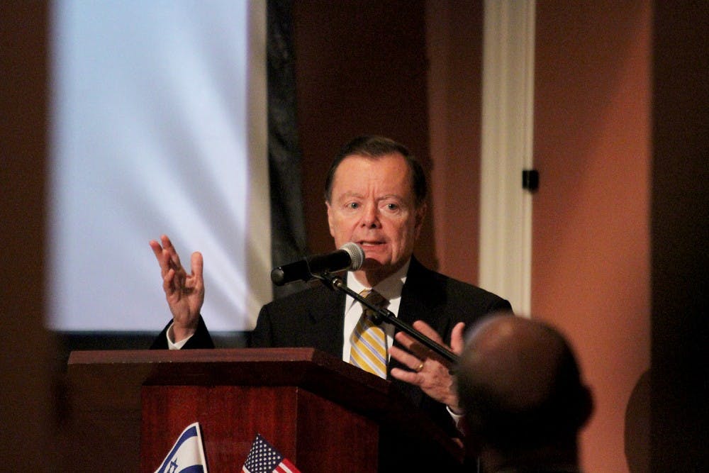 The organization known Christians United for Israel held an event in Gerrard Hall Thursday night with keynote speaker Gary Bauer speaking about his experiences on 9/11 and Israel's support for America in the time following the day. 