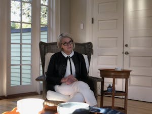 UNC-system President Margaret Spellings met with reporters on Wednesday to discuss her early resignation, Silent Sam and her relocation to North Carolina.